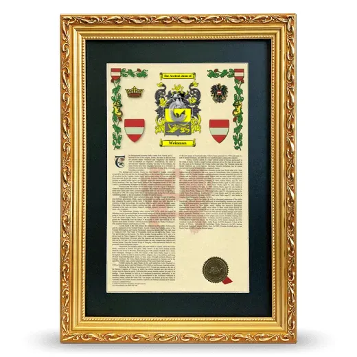 Weinman Deluxe Armorial Framed - Gold