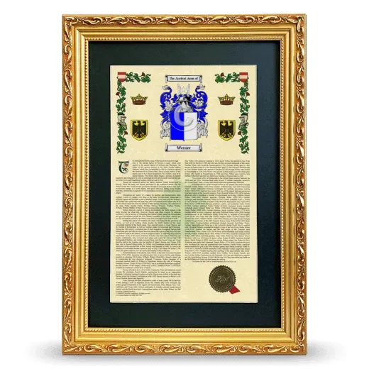 Werner Deluxe Armorial Framed - Gold