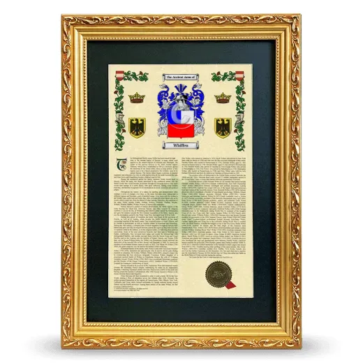 Whiffen Deluxe Armorial Framed - Gold