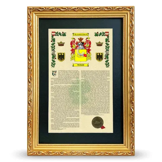 Wiebold Deluxe Armorial Framed - Gold