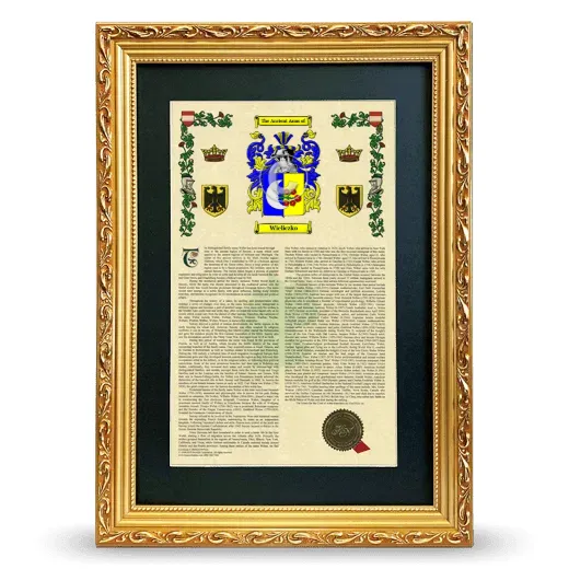 Wieliczko Deluxe Armorial Framed - Gold
