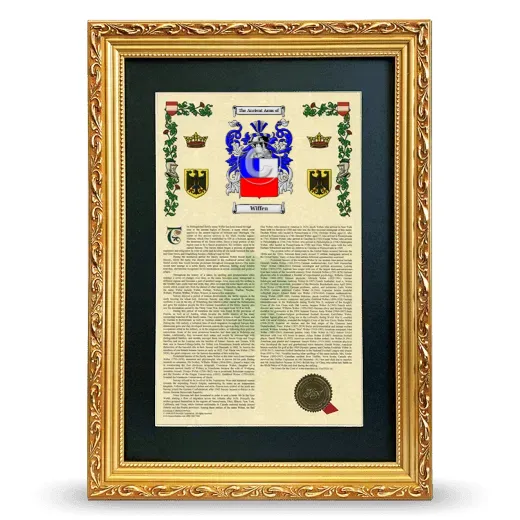 Wiffen Deluxe Armorial Framed - Gold
