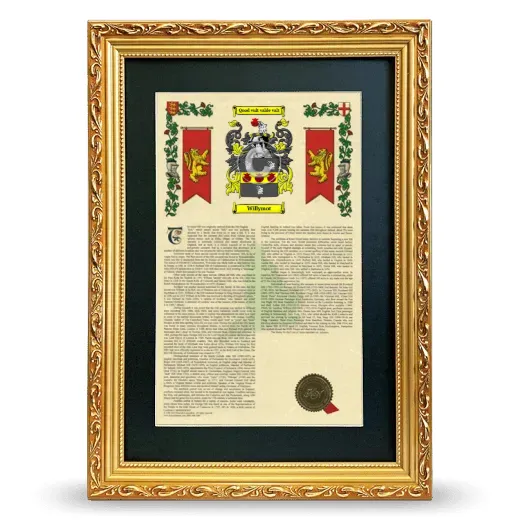 Willymot Deluxe Armorial Framed - Gold
