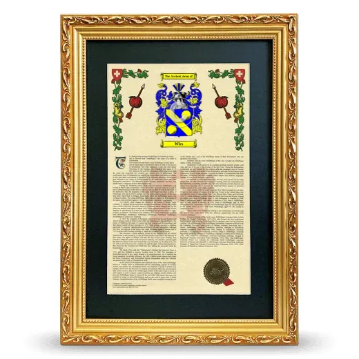 Wirs Deluxe Armorial Framed - Gold