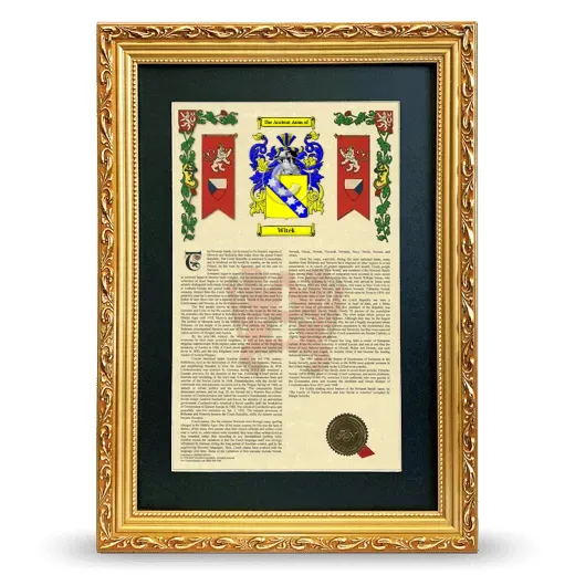 Witek Deluxe Armorial Framed - Gold