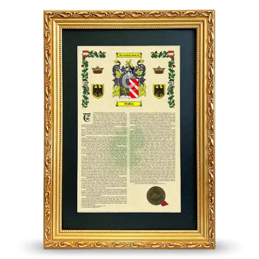 Wollen Deluxe Armorial Framed - Gold