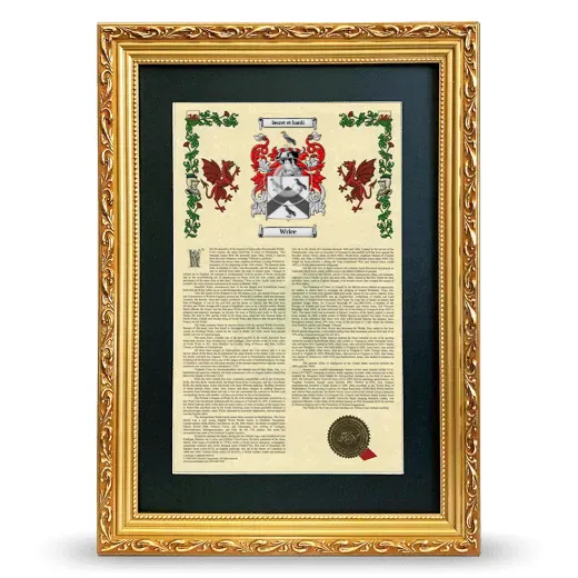Wrice Deluxe Armorial Framed - Gold