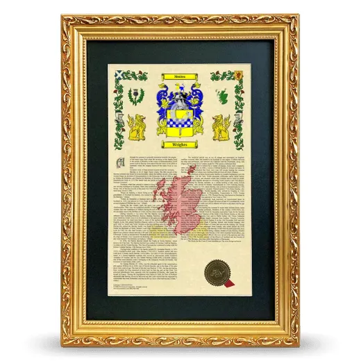 Wrights Deluxe Armorial Framed - Gold
