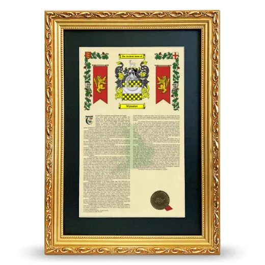 Wynnter Deluxe Armorial Framed - Gold