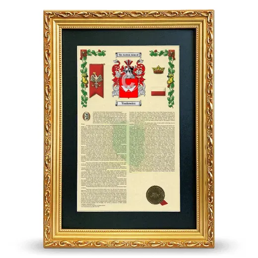 Yankowicz Deluxe Armorial Framed - Gold