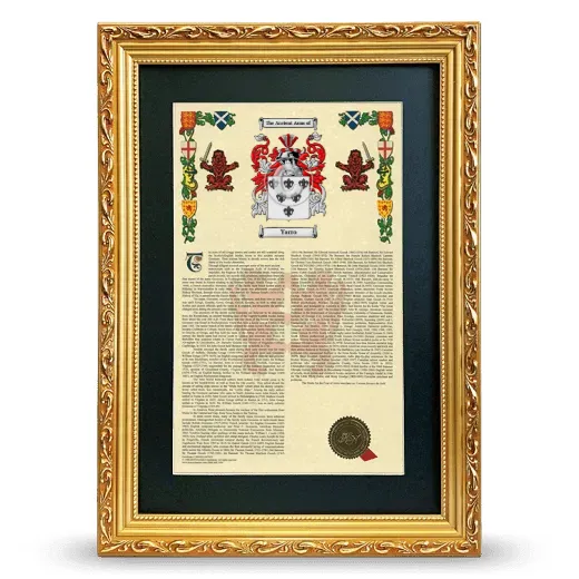 Yarro Deluxe Armorial Framed - Gold