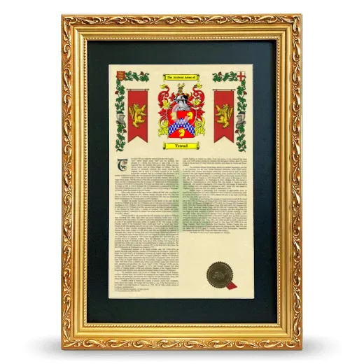 Ystead Deluxe Armorial Framed - Gold
