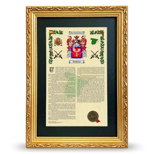 Zambrana Deluxe Armorial Framed - Gold