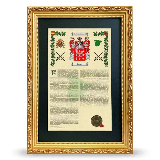 Zarate Deluxe Armorial Framed - Gold