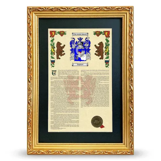 Zaytsev Deluxe Armorial Framed - Gold
