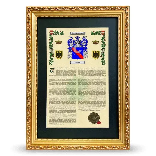 Zeress Deluxe Armorial Framed - Gold