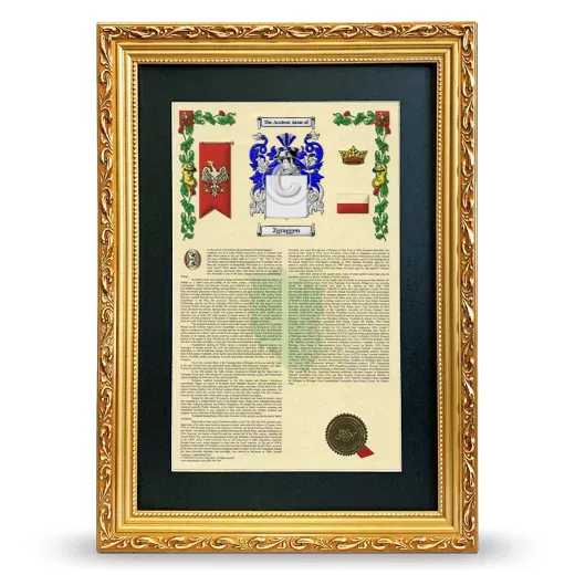 Zgraggen Deluxe Armorial Framed - Gold