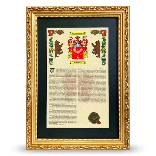 Zhikovich Deluxe Armorial Framed - Gold