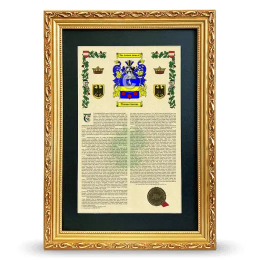 Zimmermann Deluxe Armorial Framed - Gold