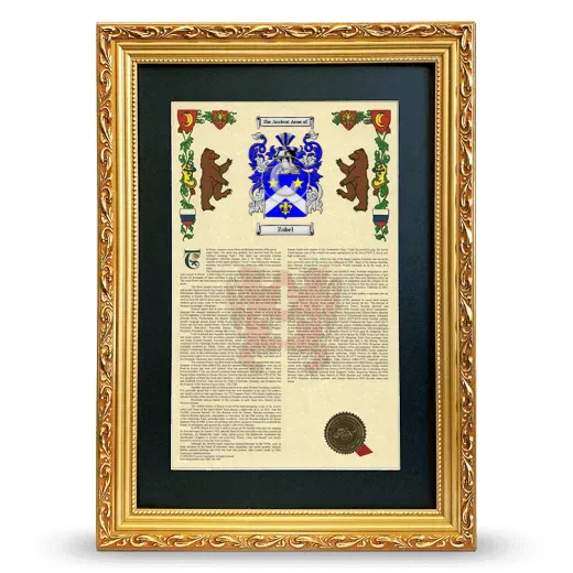 Zobel Deluxe Armorial Framed - Gold