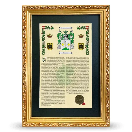 Zoober Deluxe Armorial Framed - Gold