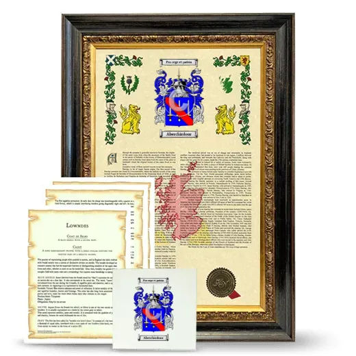 Aberchirdour Framed Armorial, Symbolism and Large Tile - Heirloom