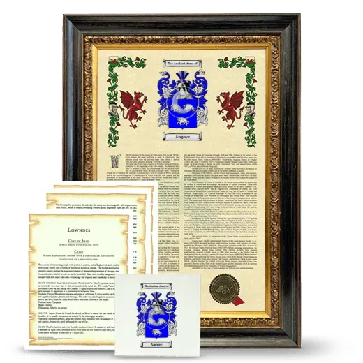 Angove Framed Armorial, Symbolism and Large Tile - Heirloom