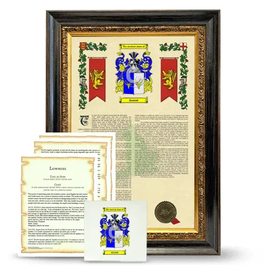 Asscot Framed Armorial, Symbolism and Large Tile - Heirloom