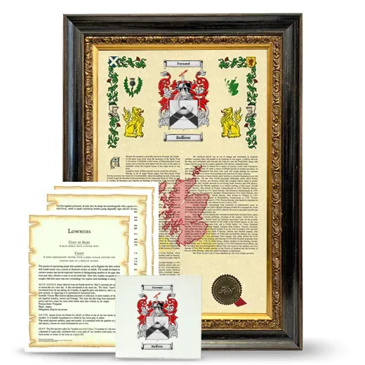 Balfour Framed Armorial, Symbolism and Large Tile - Heirloom
