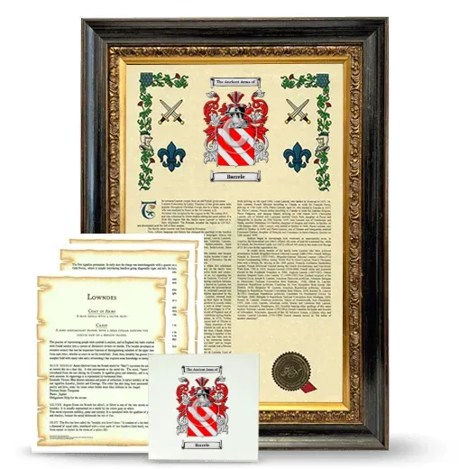 Barrele Framed Armorial, Symbolism and Large Tile - Heirloom