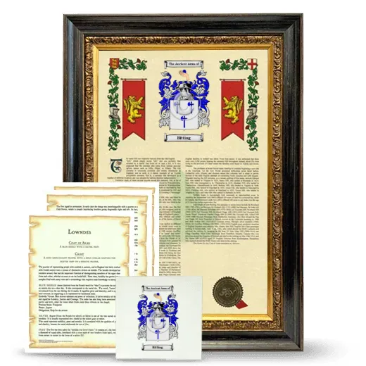 Bitting Framed Armorial, Symbolism and Large Tile - Heirloom