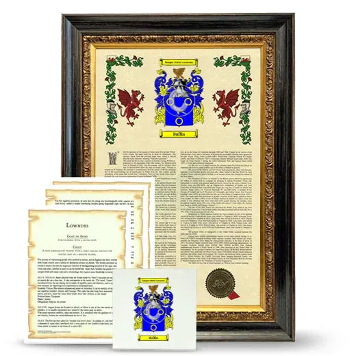 Buffin Framed Armorial, Symbolism and Large Tile - Heirloom