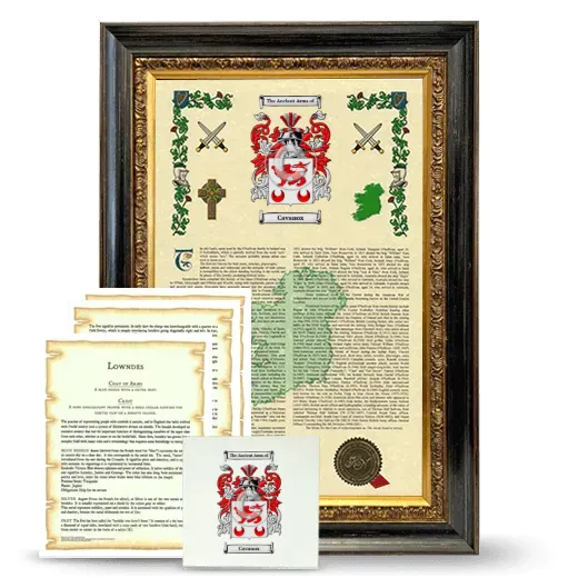 Cavanox Framed Armorial, Symbolism and Large Tile - Heirloom