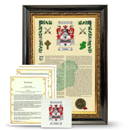 Coonen Framed Armorial, Symbolism and Large Tile - Heirloom