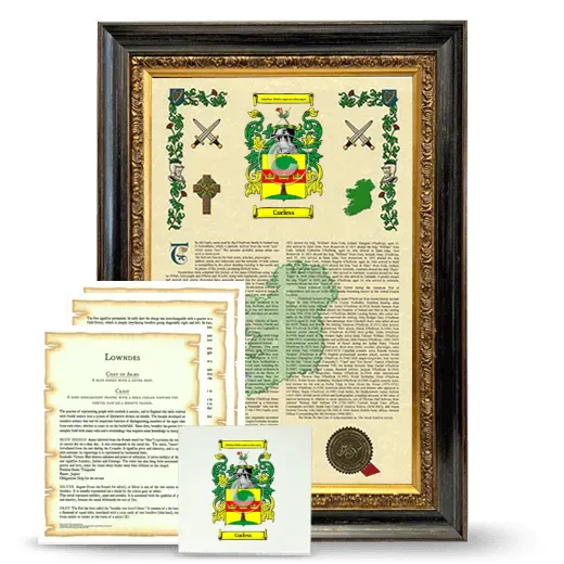 Corless Framed Armorial, Symbolism and Large Tile - Heirloom