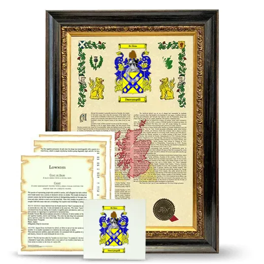 Darrympill Framed Armorial, Symbolism and Large Tile - Heirloom