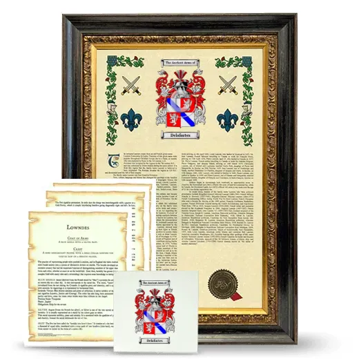 Delafortes Framed Armorial, Symbolism and Large Tile - Heirloom