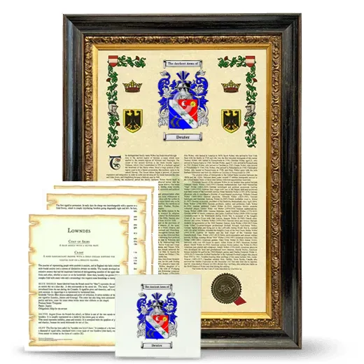 Deuter Framed Armorial, Symbolism and Large Tile - Heirloom