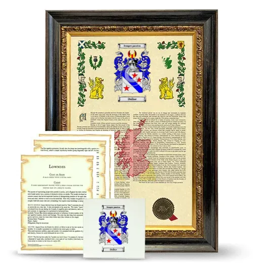 Dolise Framed Armorial, Symbolism and Large Tile - Heirloom