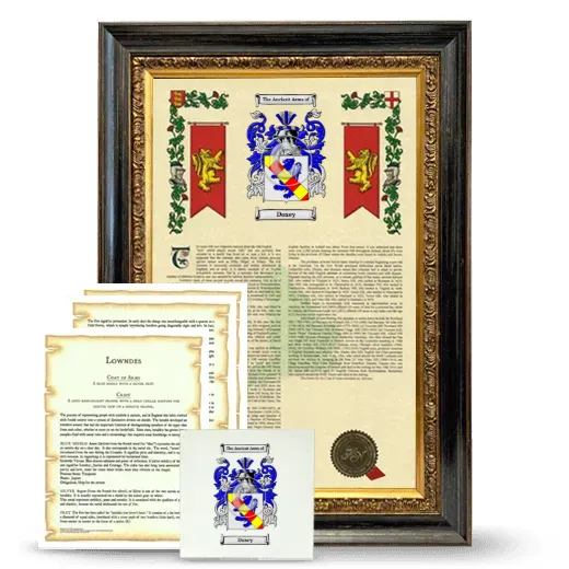 Doxey Framed Armorial, Symbolism and Large Tile - Heirloom
