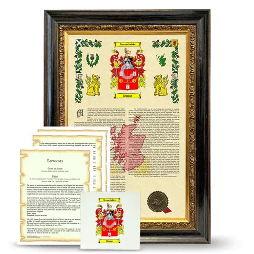 Dunne Framed Armorial, Symbolism and Large Tile - Heirloom