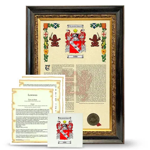 Eddie Framed Armorial, Symbolism and Large Tile - Heirloom
