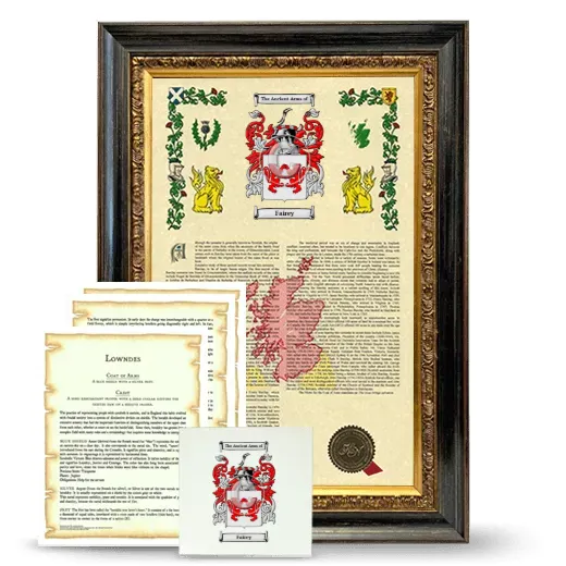 Fairey Framed Armorial, Symbolism and Large Tile - Heirloom