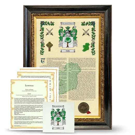 Feely Framed Armorial, Symbolism and Large Tile - Heirloom