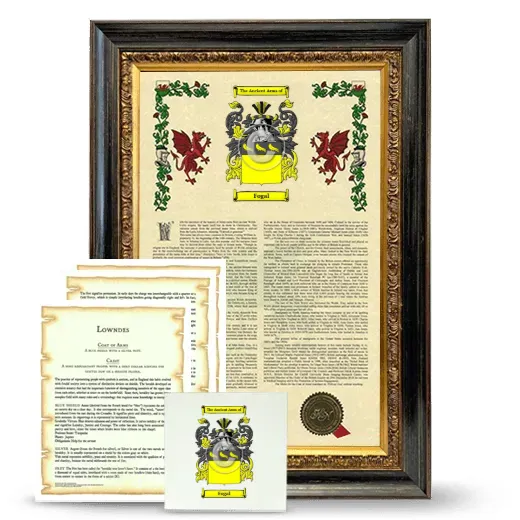 Fogal Framed Armorial, Symbolism and Large Tile - Heirloom