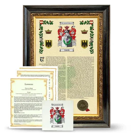 Foutch Framed Armorial, Symbolism and Large Tile - Heirloom
