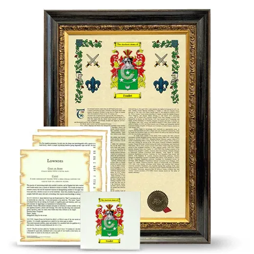 Fradet Framed Armorial, Symbolism and Large Tile - Heirloom