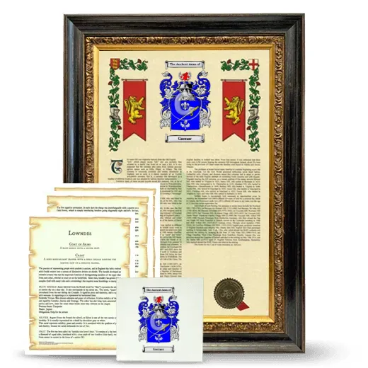 Garnar Framed Armorial, Symbolism and Large Tile - Heirloom