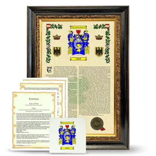 Geisel Framed Armorial, Symbolism and Large Tile - Heirloom