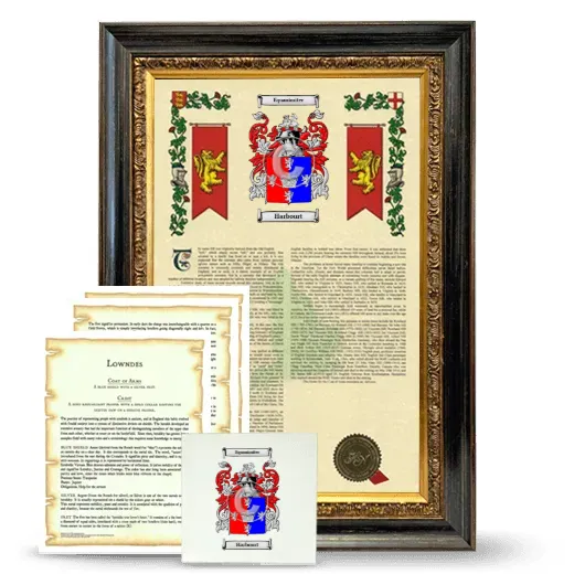 Harbourt Framed Armorial, Symbolism and Large Tile - Heirloom